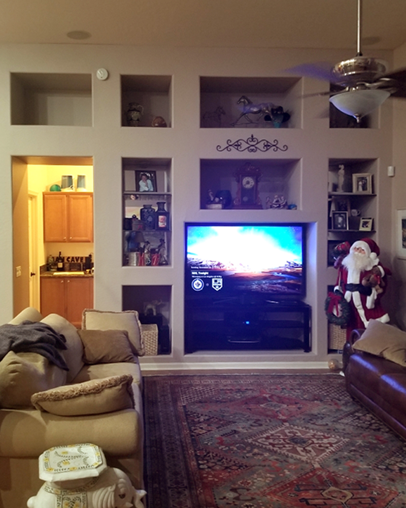 Before-Entertainment wall